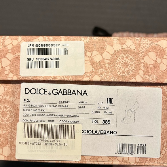 Dolce & Gabbana Satin Heels in Champagne - Picture 8 of 8